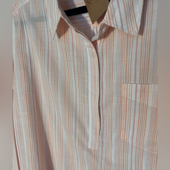 #15 NWT Goodthreads Peach and Coral Striped XXL - Picture 7 of 8
